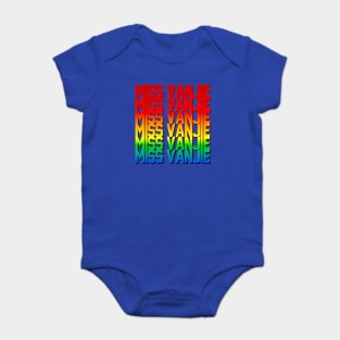 Miss Vanjie! (4) - Glowing Rainbow Gradient Baby Bodysuit